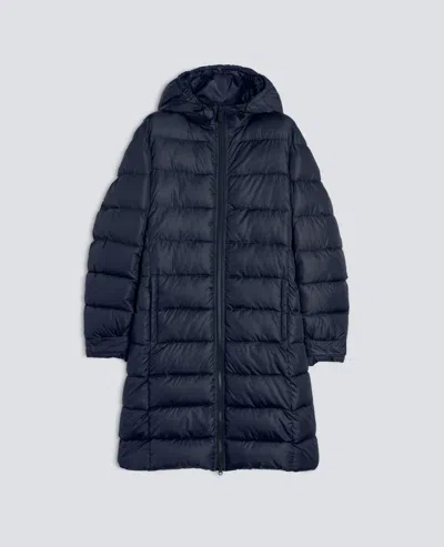 Aspesi Quilted Recycled Nylon Coat - Navy In Blue