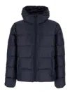 Aspesi Quilted Technical Fabric Down Jacket In Blue