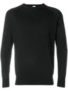 Aspesi Round Neck Sweatshirt In Black