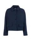 Aspesi Raglan-sleeve Flap-pocket Jacket In Blue