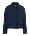 Aspesi Raglan-sleeve Flap-pocket Jacket In Blue