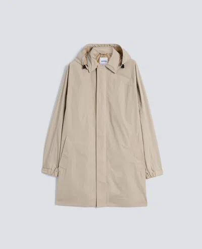 Aspesi Raincoat Made Of Polyester Taffeta In Neutral