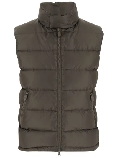 Aspesi Recycled Nylon New Minnie Vest Down Jacket In Green