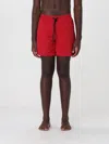 Aspesi Swim Shorts Nylon Silk Back Pocket In Red