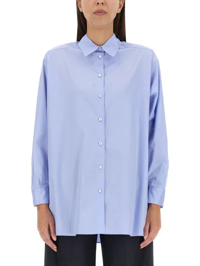 Aspesi Regular Fit Shirt In Azure