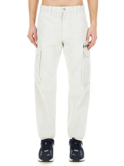 Aspesi Relaxed Fit Cargo Pants In White
