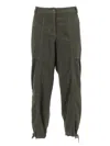 Aspesi Relaxed-fit Long Pants With Adjustable Drawstrings In Green