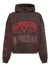 Aspesi "represent Living Legacy Tour" Hoodie In Brown