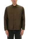 Aspesi Long-sleeved Jacket And Shirt In Military Green