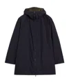 Aspesi Reversible Cotton Twill Jacket In Black