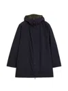 Aspesi Reversible Cotton Twill Jacket In Blue