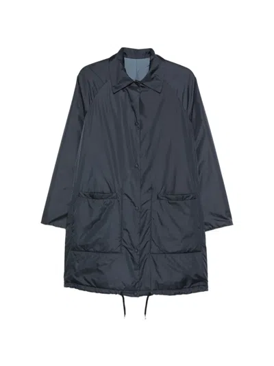 Aspesi Reversible Padded Coat In Blue