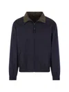 Aspesi Reversible Casual Jacket In Blue