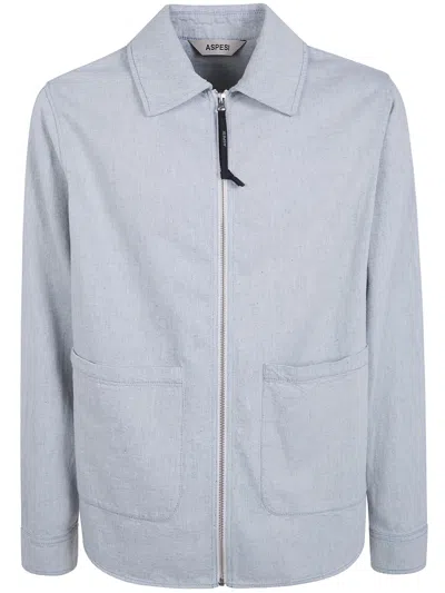Aspesi "ri Kraft" Shirt In Blue