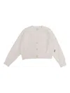 Aspesi Ribbed Button-up Cardigan In White