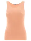 Aspesi Canotta In Cotone A Coste Tops Pink In Orange