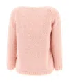 Aspesi Ribbed Crewneck Jumper In Pink