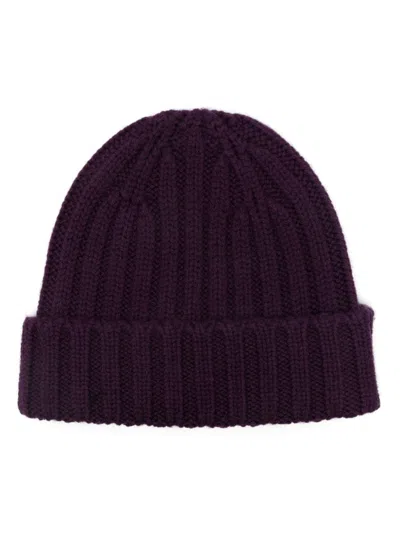 ASPESI RIBBED-KNIT BEANIE