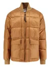 Aspesi Nylon Down Jacket Adjustable Hem In Orange
