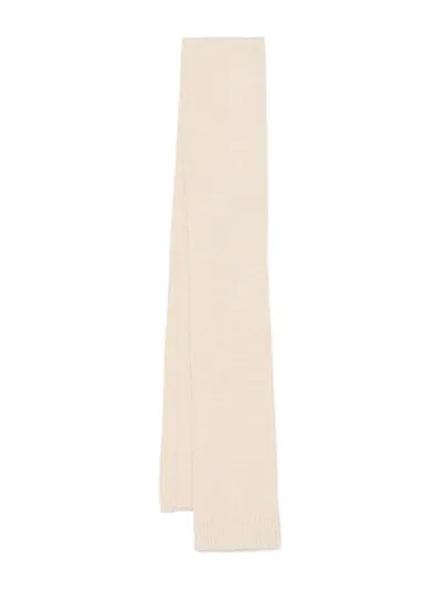 Aspesi Ribbed Scarf In Neutral