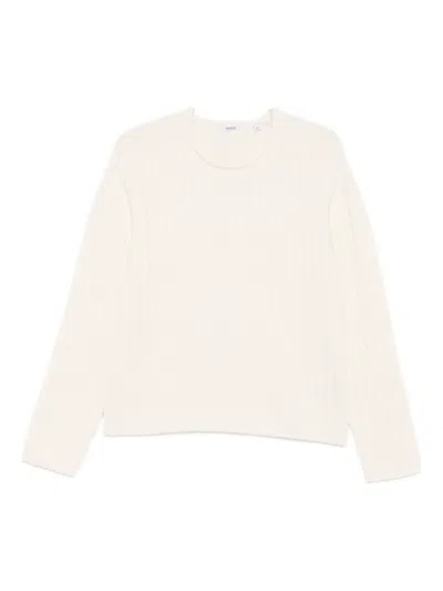 Aspesi Ribbed Sweater In White
