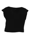 Aspesi Ribbed Top In Black
