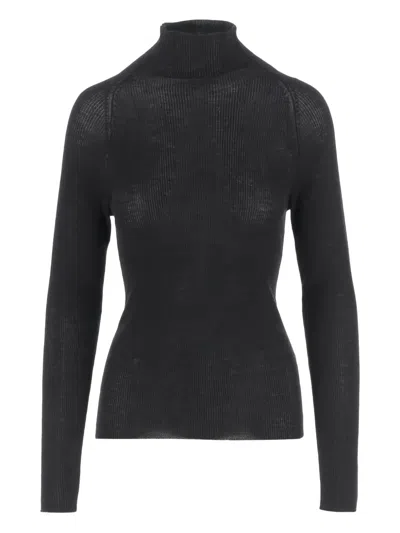 ASPESI RIBBED TURTLENECK SWEATER
