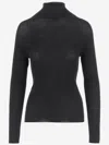Aspesi Ribbed Turtleneck Sweater In Black