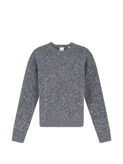 Aspesi Ribbed-knit Raglan-sleeve Sweater In Gray