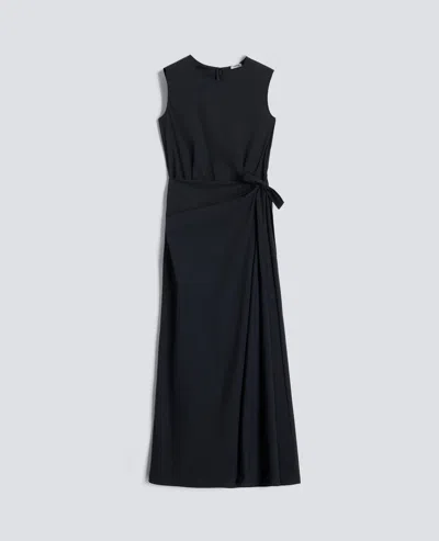 Aspesi Robe En Popeline En Coton Nylon Extensible In Black