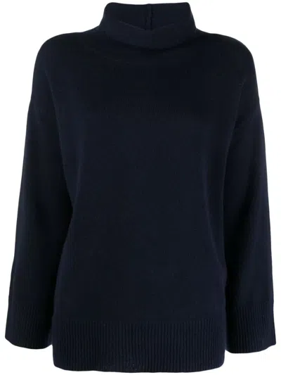 Aspesi Roll-neck Cashmere Jumper In Blue