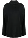 Aspesi Roll-neck Cashmere Jumper In Grey