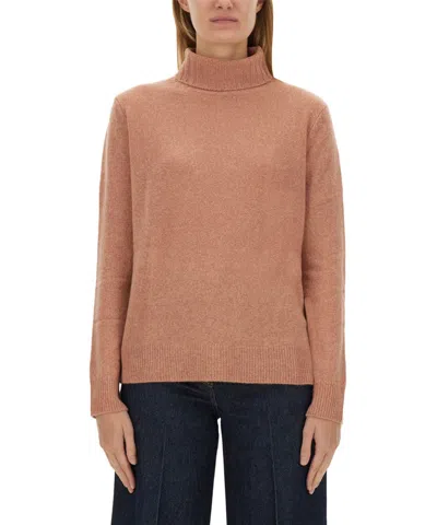Aspesi Roll-neck Sweater In Pink