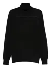 Aspesi Roll-neck Sweater In Black