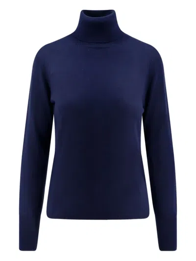 Aspesi Roll-neck Sweater In Blue