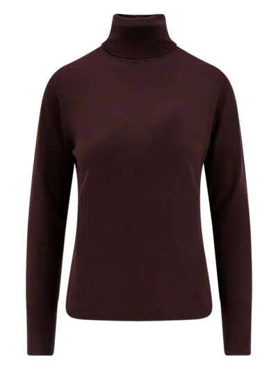 Aspesi Roll-neck Sweater In Brown