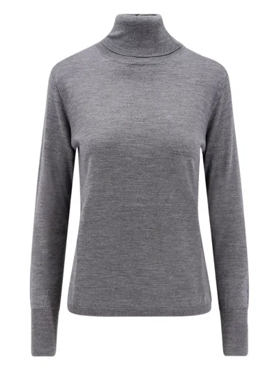 Aspesi Roll-neck Sweater In Gray