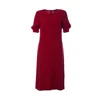 Aspesi Rolled Sleeve Dress In Red