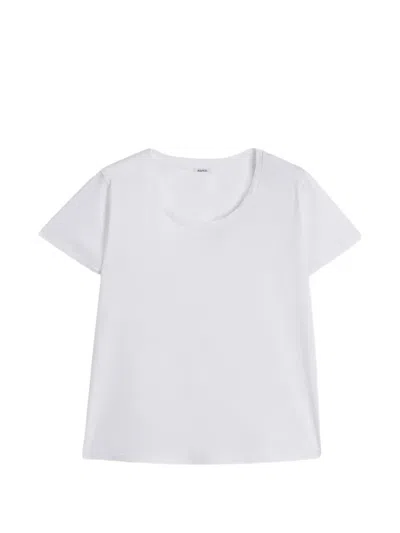 Aspesi Round Neck Classic T-shirt In White