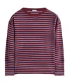 Aspesi Round Neck Long-sleeved Sweater In Red