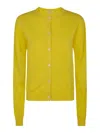Aspesi Round Neck Sweater In Yellow