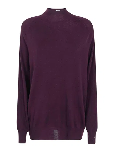 Aspesi Round Neck Sweater In Red
