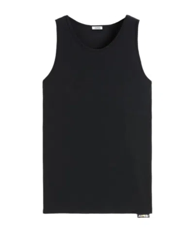 Aspesi Round-neck Vest In Black