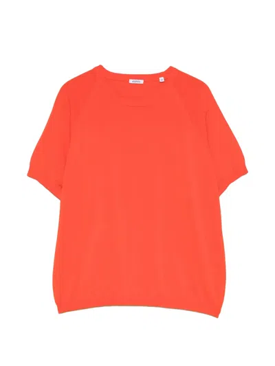 Aspesi Round-neck T-shirt In Orange