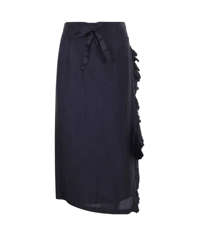 ASPESI RUFFLE DETAILING SKIRT