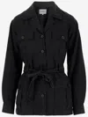 Aspesi Safari Jacket With Belt In Black