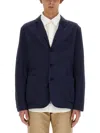Aspesi Blazer Samuraki In Lino - Blu In Blue