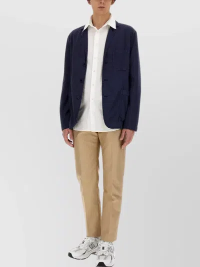 Aspesi Samuraki Jacket Chest Pocket In Blue