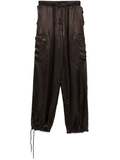 ASPESI SATIN CARGO PANTS