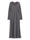 Aspesi Kleid Aus Satin In Gray